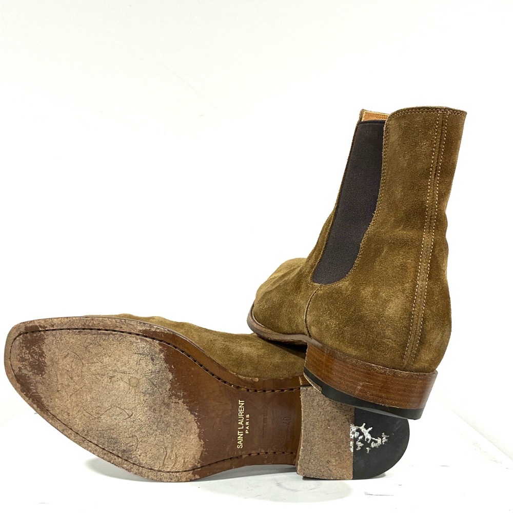 $1290 Saint Laurent Wyatt Chelsea Boot Size US 7 EU 40 - Picture 12 of 12